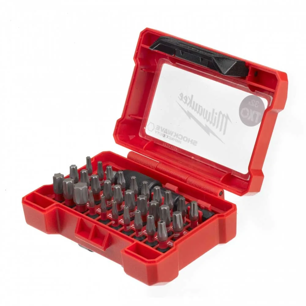 Біти Milwaukee Shockwave GEN III 32 шт набір біт з кейсом для ремонту та монтажу інструменти для майстра
