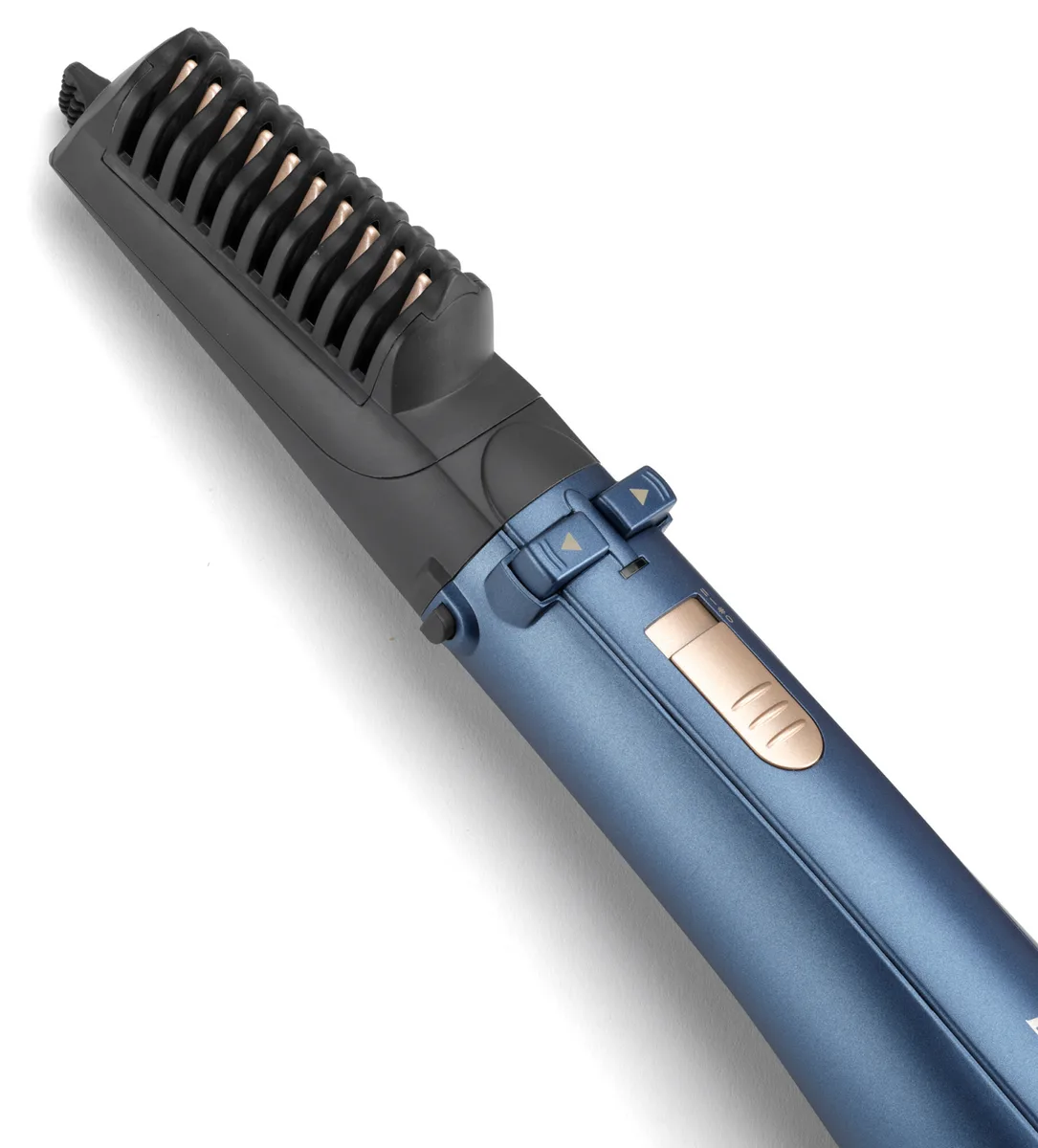 Фен-щетка Babyliss Style Pro, 1000 Вт, 2 режима, ионизация, холодный обдув, чехол для хранения, керамическое покрытие, синий