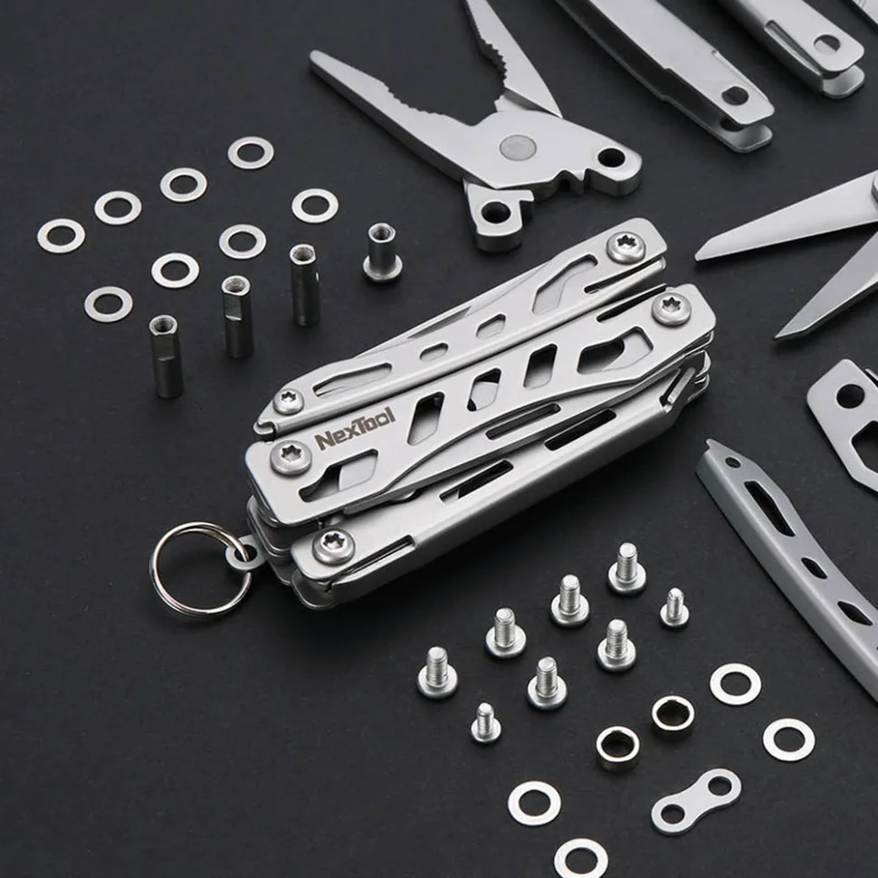 Мультитул NexTool нержавіюча сталь 68х27х16 мм срібний 10 функцій 78 г