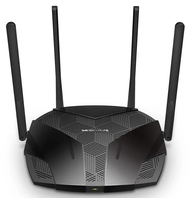 Маршрутизатор MERCUSYS AX3000 WiFi 6 3 порти LAN 1 порт WAN чорний