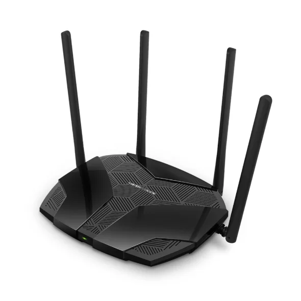 Маршрутизатор MERCUSYS AX3000 WiFi 6 3 порти LAN 1 порт WAN чорний