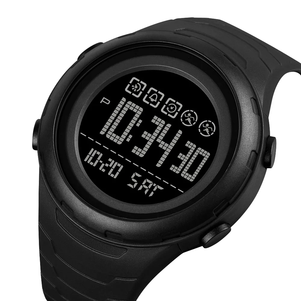 Часы Skmei ABS 48 мм Чёрные