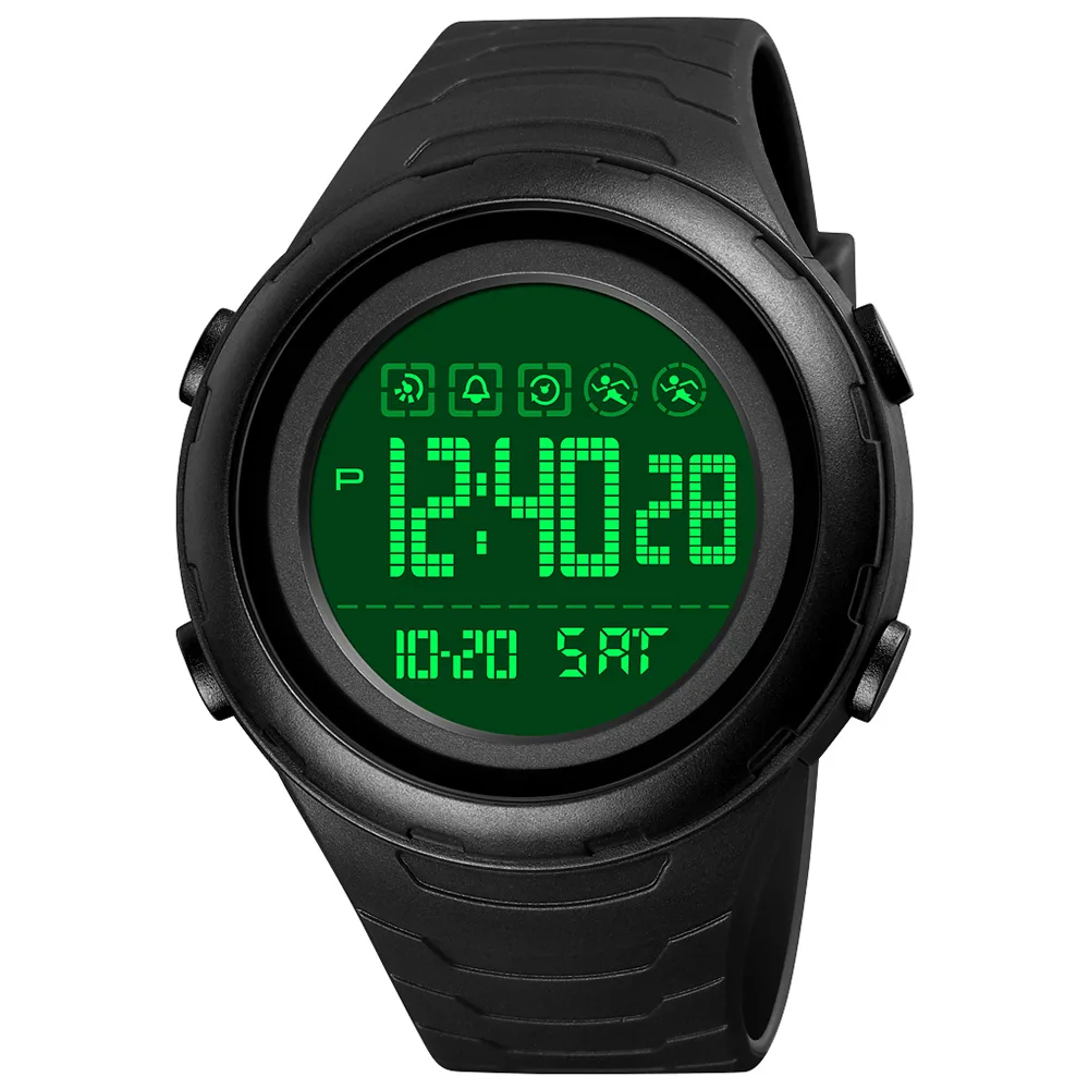 Часы Skmei ABS 48 мм Чёрные