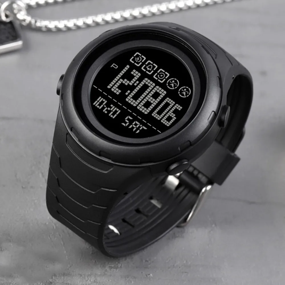 Часы Skmei ABS 48 мм Чёрные
