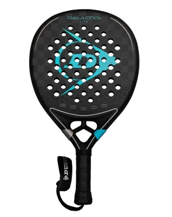 Ракетка для падел тенісу Dunlop EVA доросла чорна 355 г баланс 260 середній форма сльоза