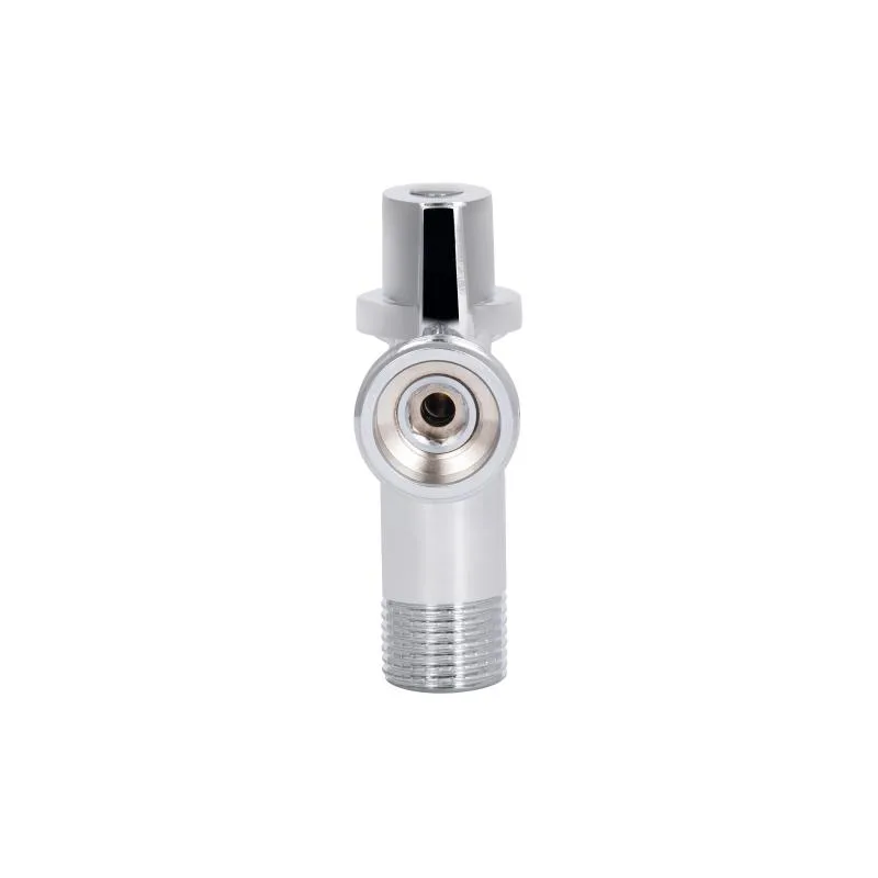 Кран шаровой 1/2"x3/4" латунь хромированный для воды угловой SF340W1520