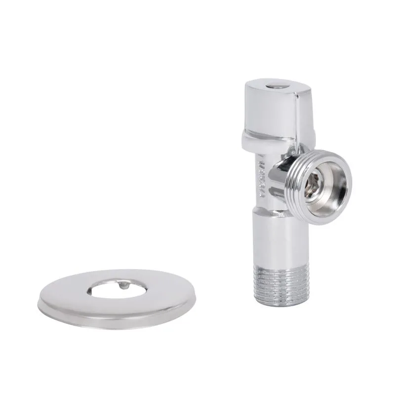 Кран шаровой 1/2"x3/4" латунь хромированный для воды угловой SF340W1520