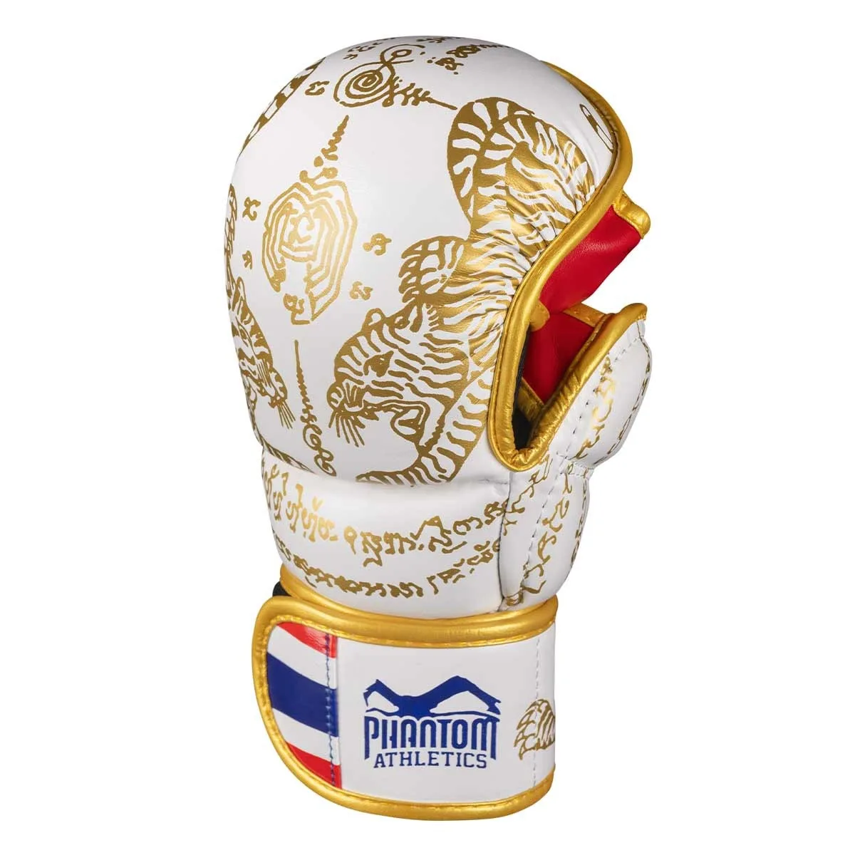 Рукавиці для ММА Phantom штучна шкіра L/XL білий золото