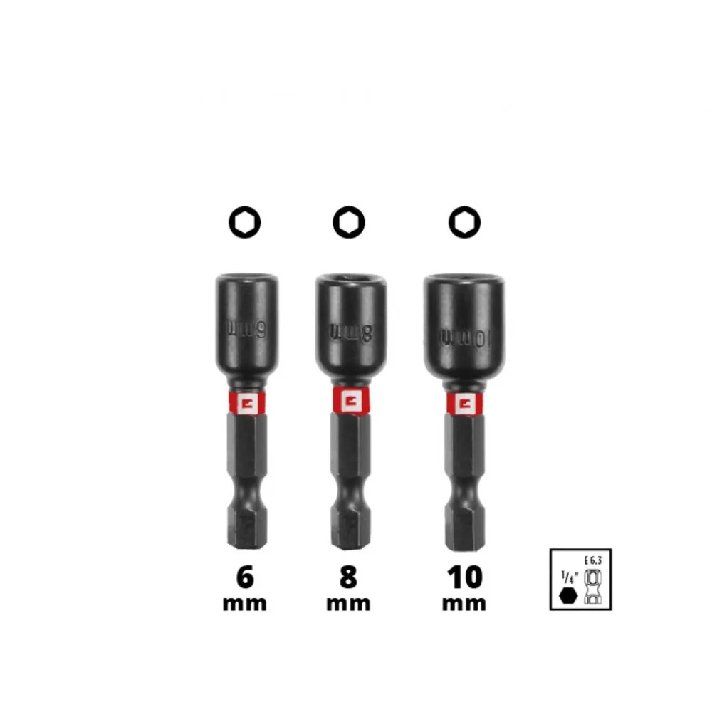 Комплект насадок и головок Einhell, 1/4", в кейсе, 28 шт.