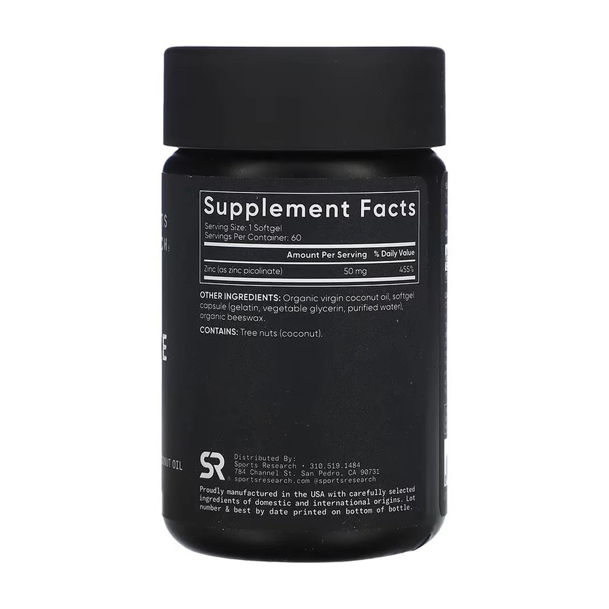 Zinc Picolinate Sport Research мягкие капсулы 50 мг 60 шт