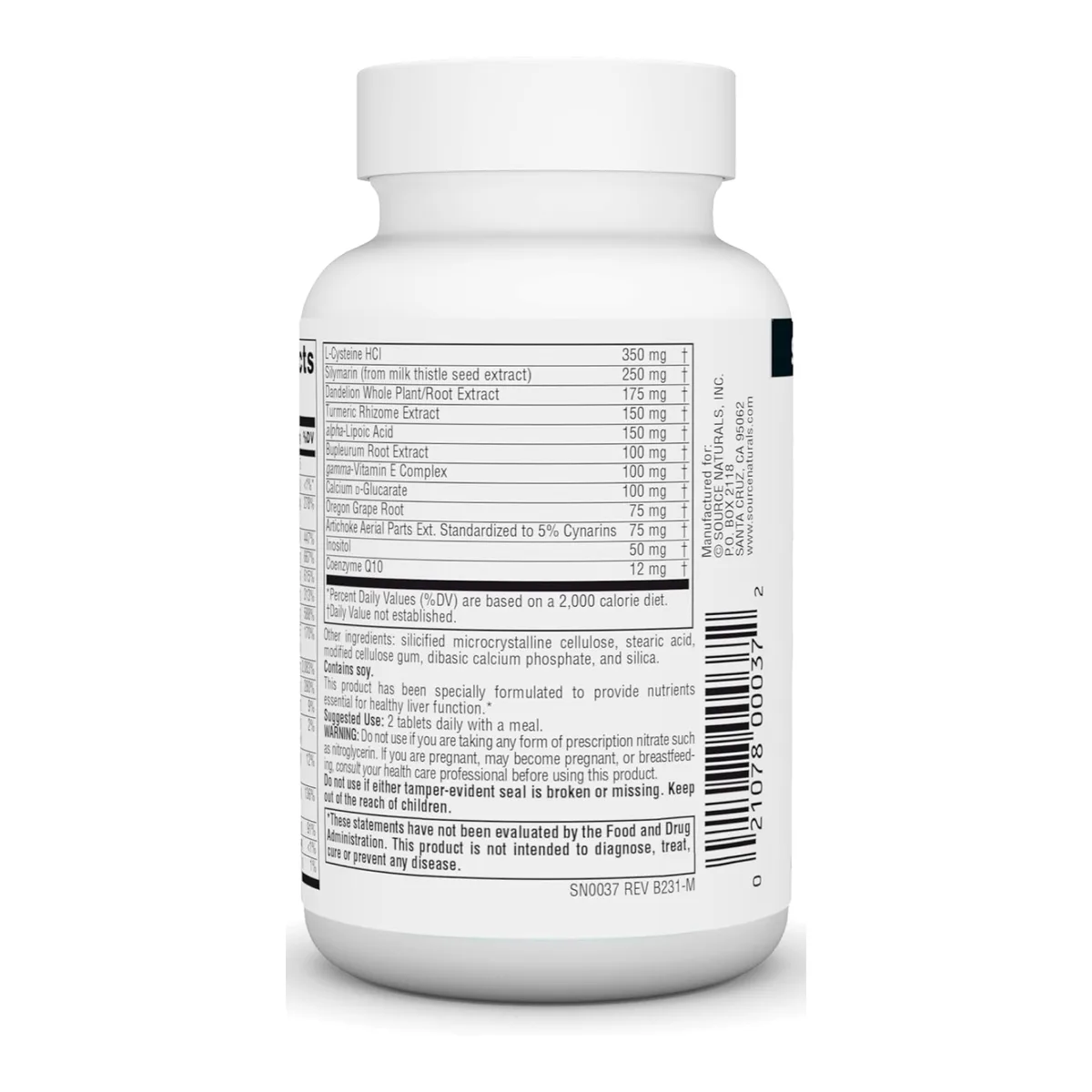 Биологически активная добавка Liver Guard Source Naturals 30 таблеток для здоровья печени
