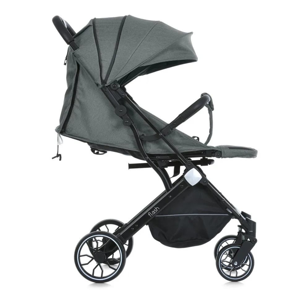Детская прогулочная коляска Bambi алюминий 81х51,5х107 см серый