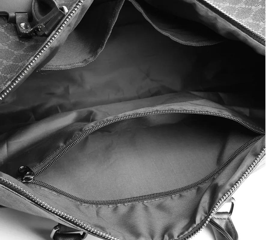 Мужская сумка на плече Coach экокожа большая 47х22х26 см черная