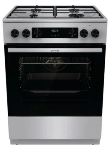 Комбінована плита Gorenje Нержавіюча сталь 60х85 см Сірий