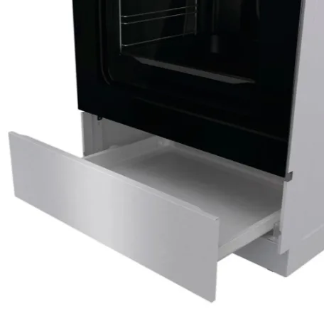 Комбинированная плита Gorenje Нержавеющая сталь 60х85 см Серый