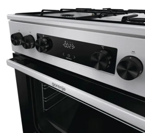 Комбинированная плита Gorenje Нержавеющая сталь 60х85 см Серый