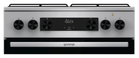 Комбинированная плита Gorenje Нержавеющая сталь 60х85 см Серый