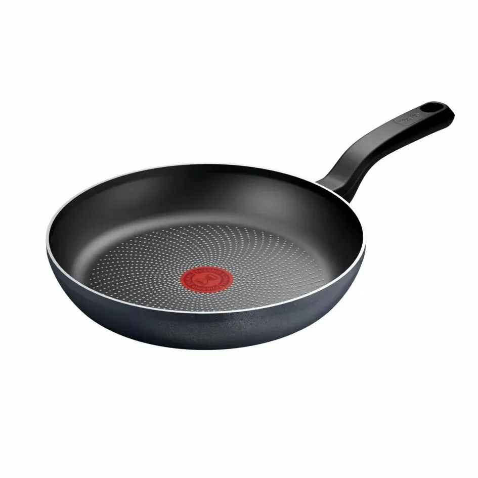 Сковорода Tefal алюмінієва 26 см чорна з кришкою