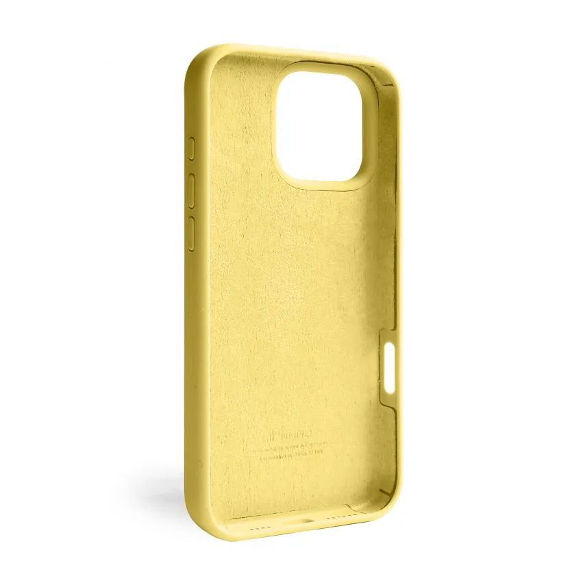 Чохол силіконовий для Apple iPhone 16 Pro Max жовтий