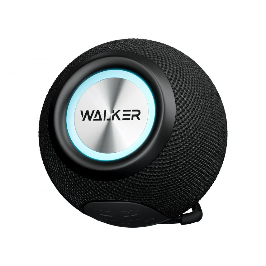 Портативна колонка WALKER Bluetooth 5W 111х111х87 мм Чорна