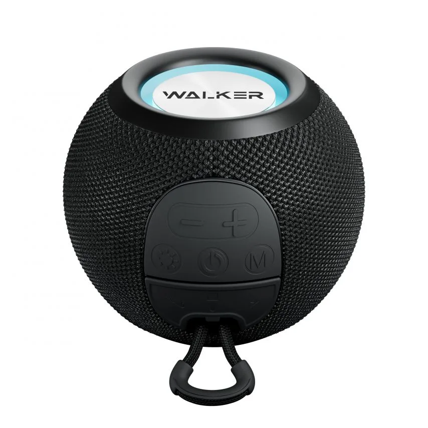 Портативна колонка WALKER Bluetooth 5W 111х111х87 мм Чорна