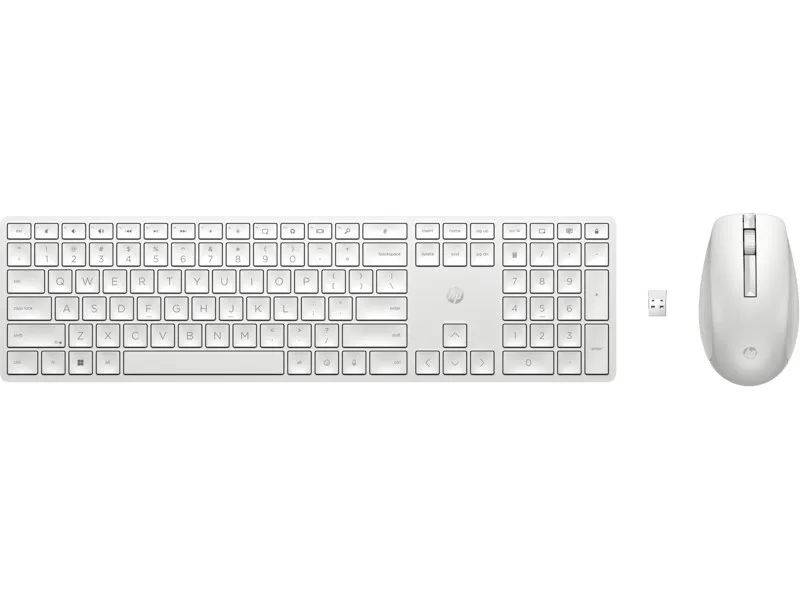 Комплект клавіатура та миша НР 650, WL, EN/UK, білий