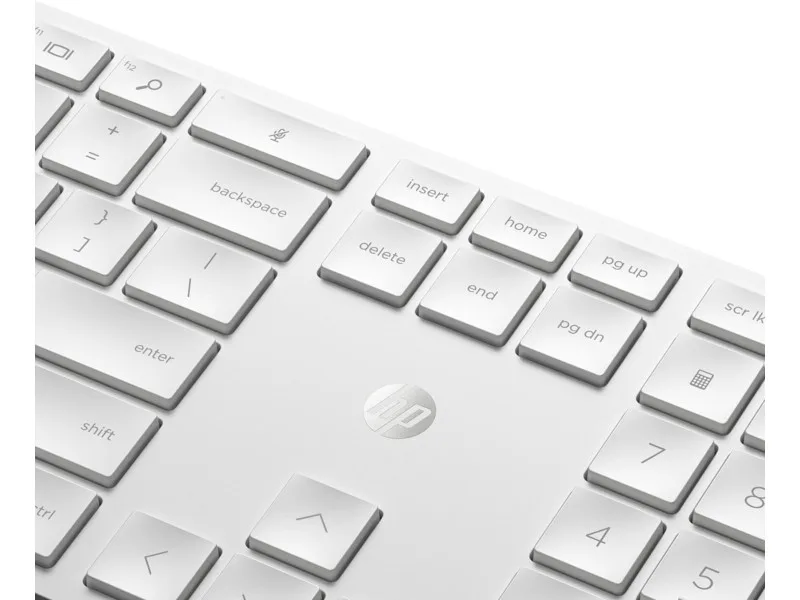 Комплект клавіатура та миша НР 650, WL, EN/UK, білий