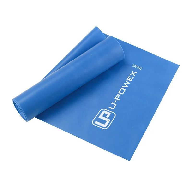 Стрічка еспандер U-POWEX латекс 180 см 6.8 кг синя