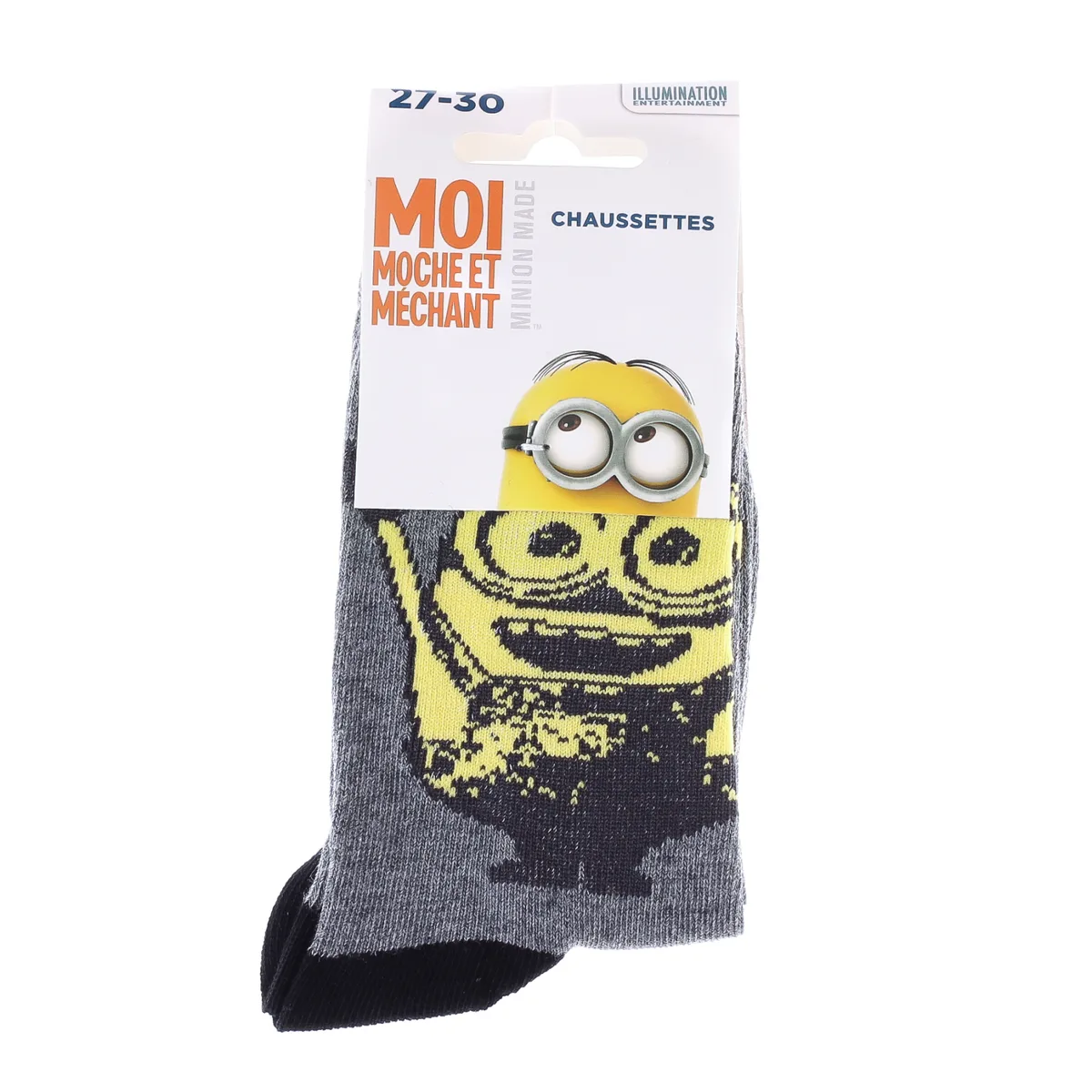 Шкарпетки MINIONS 56% бавовна 35-38 чорний сірий