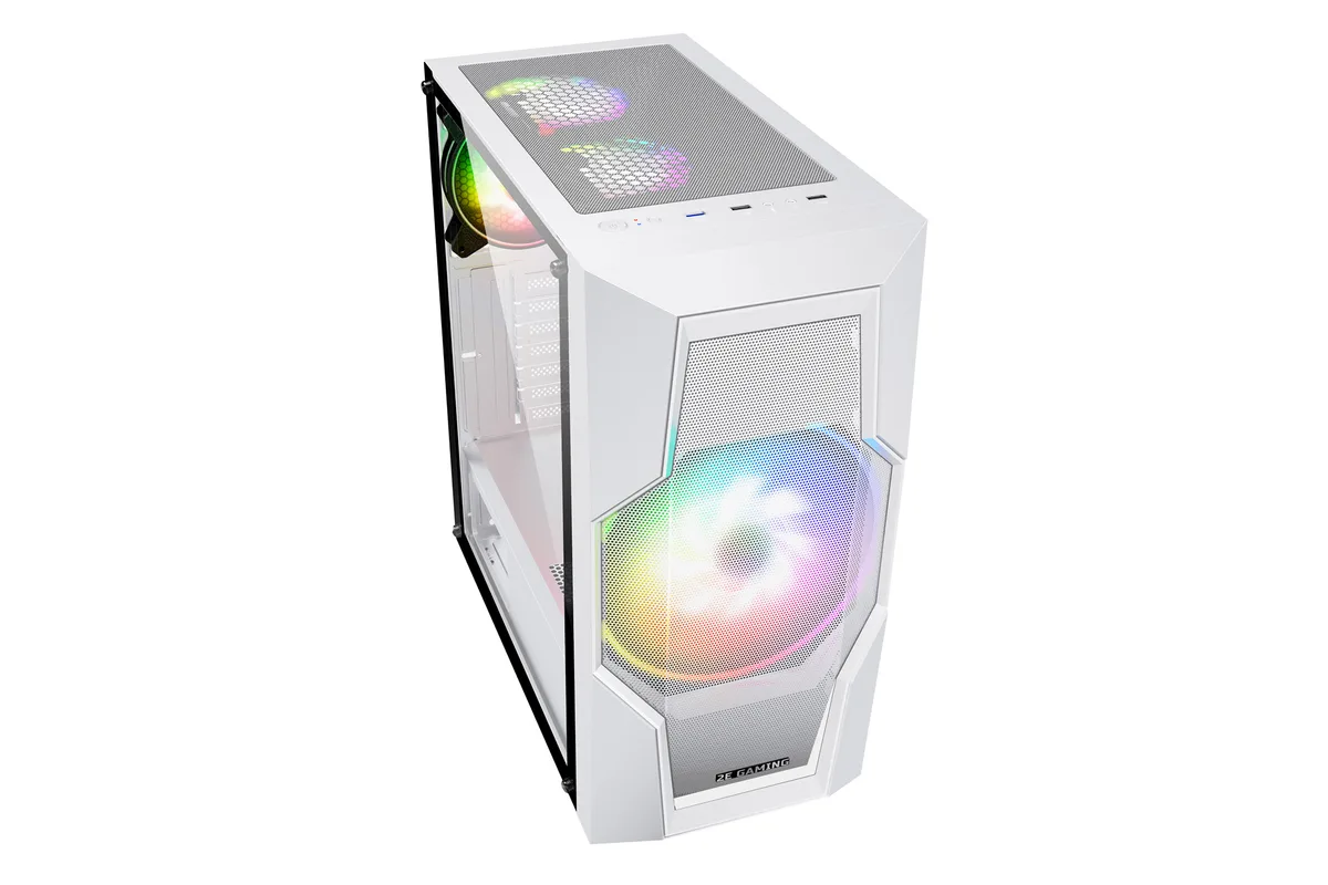 Корпус 2E GAMING Turbo G2057W без БЖ 2xUSB3.0, 1xUSB2.0, 1x200мм ARGB, 3x120мм ARGB, VGA 345мм, LCS ready, HUB, TG Side Panel, ATX, білий
