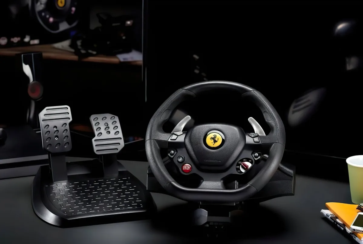 Руль и педали Thrustmaster T80 FERRARI 488 GTB EDITION, PC/PS4/PS3/PS5