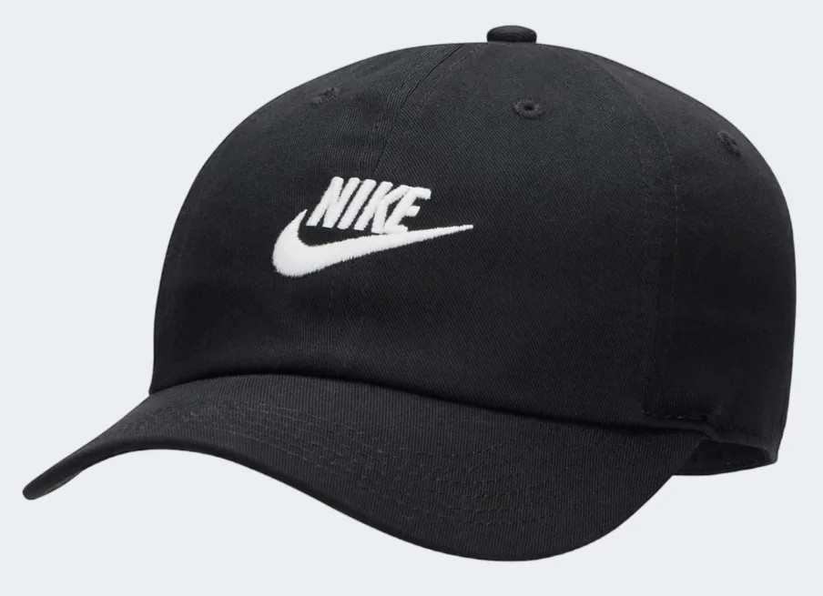 Кепка Nike 100% бавовна 1SIZE чорна для дітей