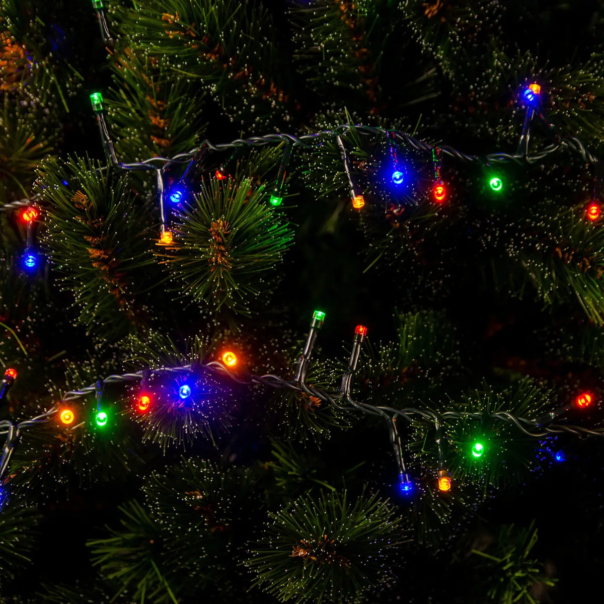 Гірлянда електрична Chomik 200 LED 10 м мультиколор від мережі