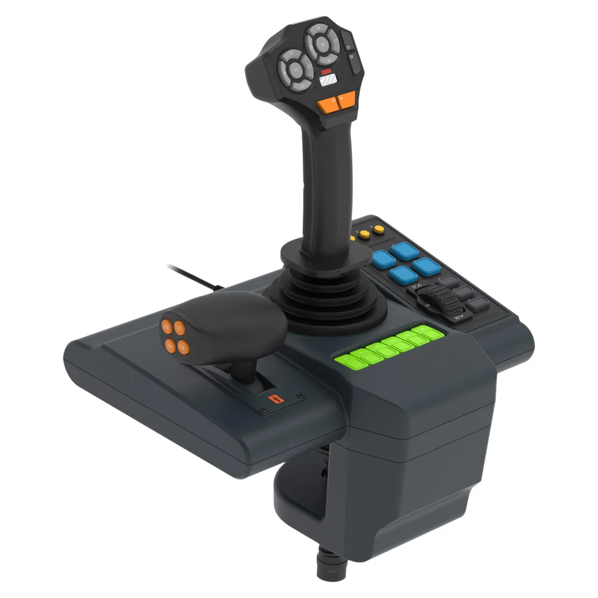 Руль и педали HORI FARMING CONTROL SYSTEM для Farming Simulator на ПК.