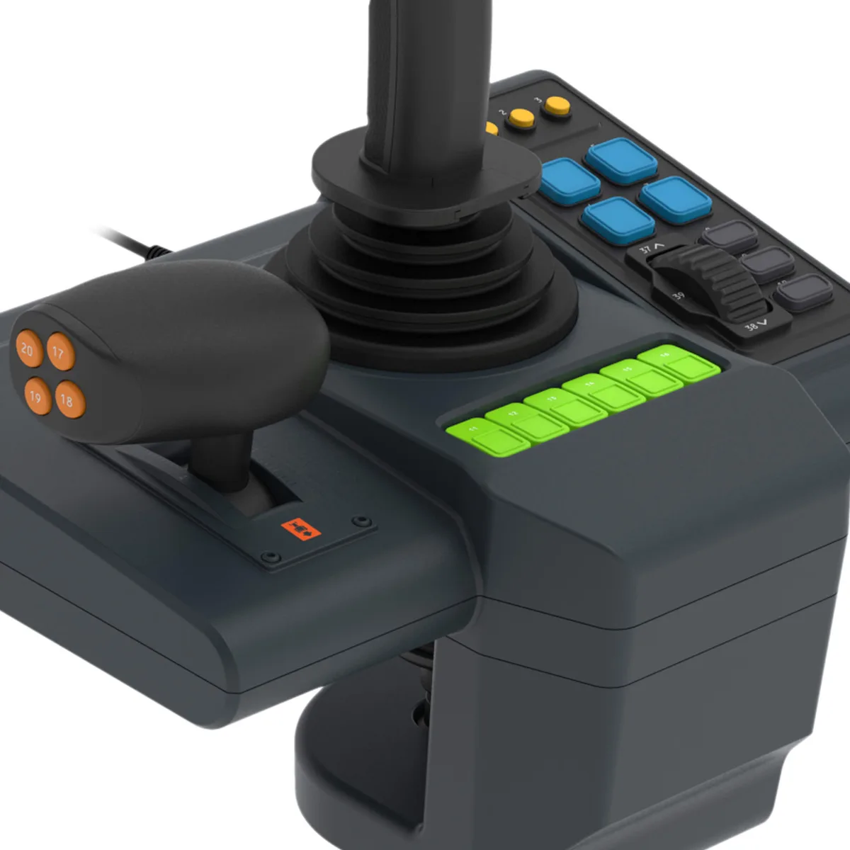 Руль и педали HORI FARMING CONTROL SYSTEM для Farming Simulator на ПК.
