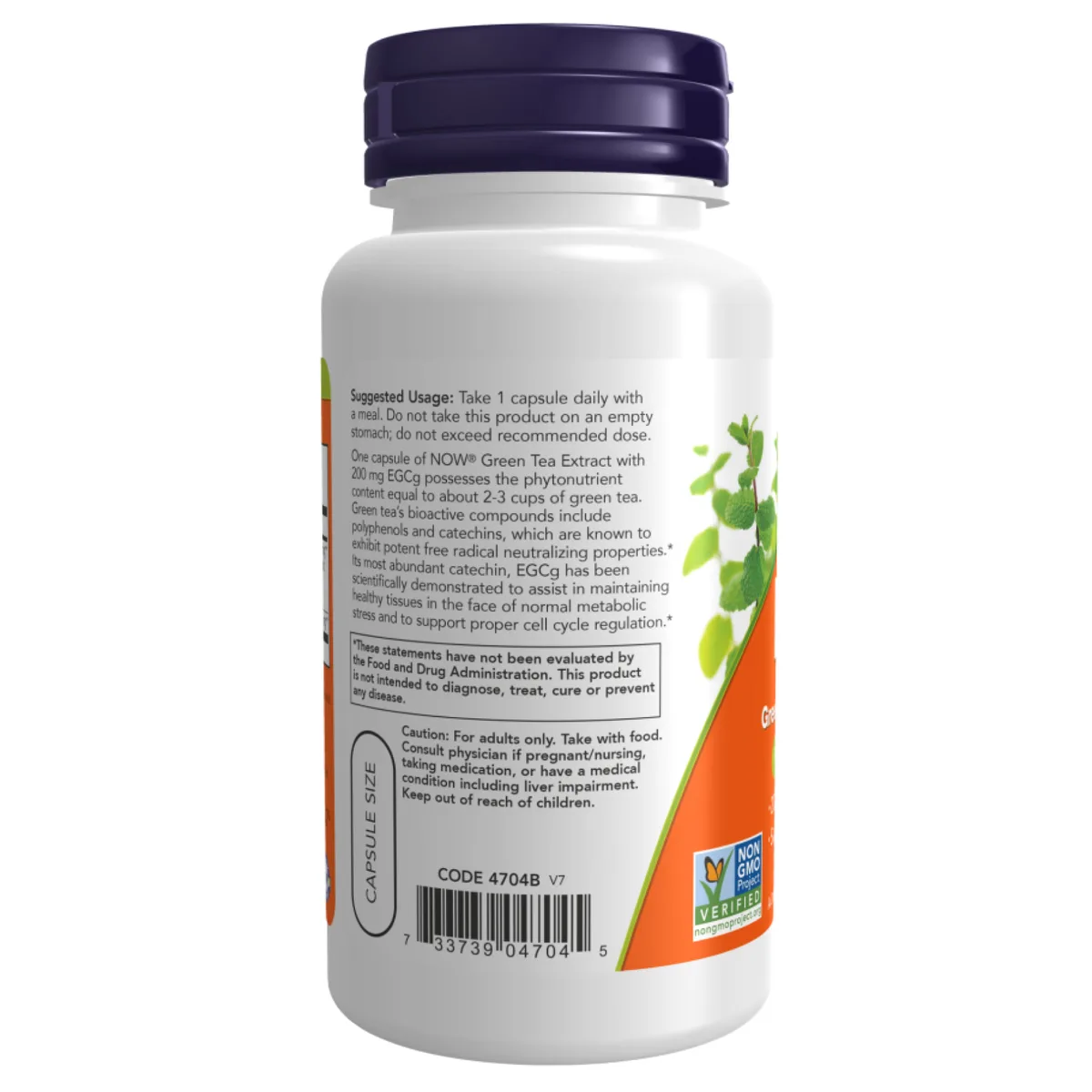 Экстракт зеленого чая Now Foods 400 мг 180 капсул ЭГКг 80% катехинов