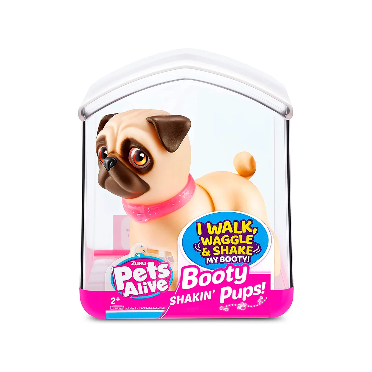 Інтерактивне цуценя Pets & Robo Alive полімер 9,2х10,4х8,8 см мопс