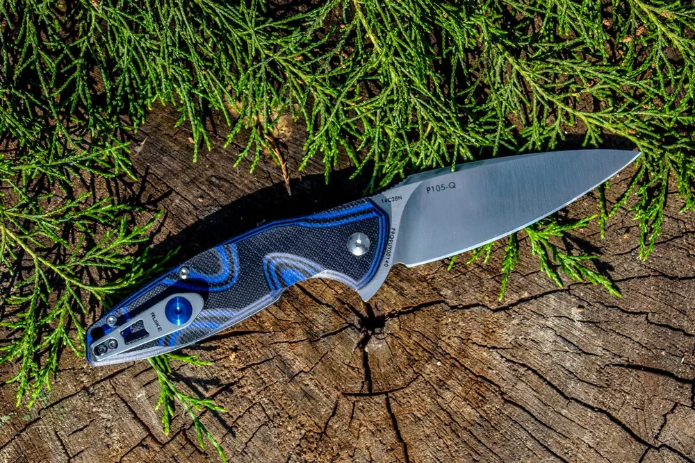 Ніж складаний Ruike G10 213 мм Синій Sandvik 14C28N