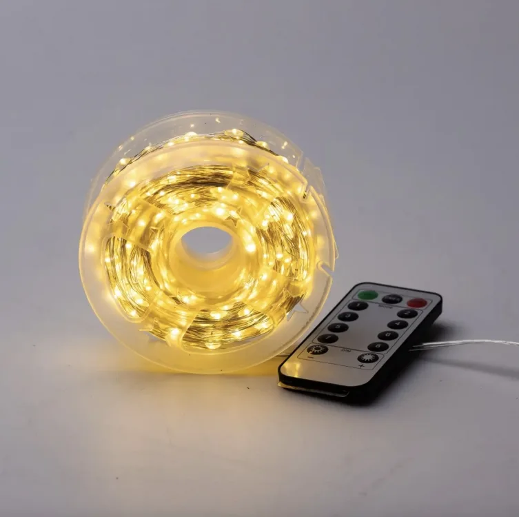 Гірлянда світлодіодна метал 50 м 500 LED жовта