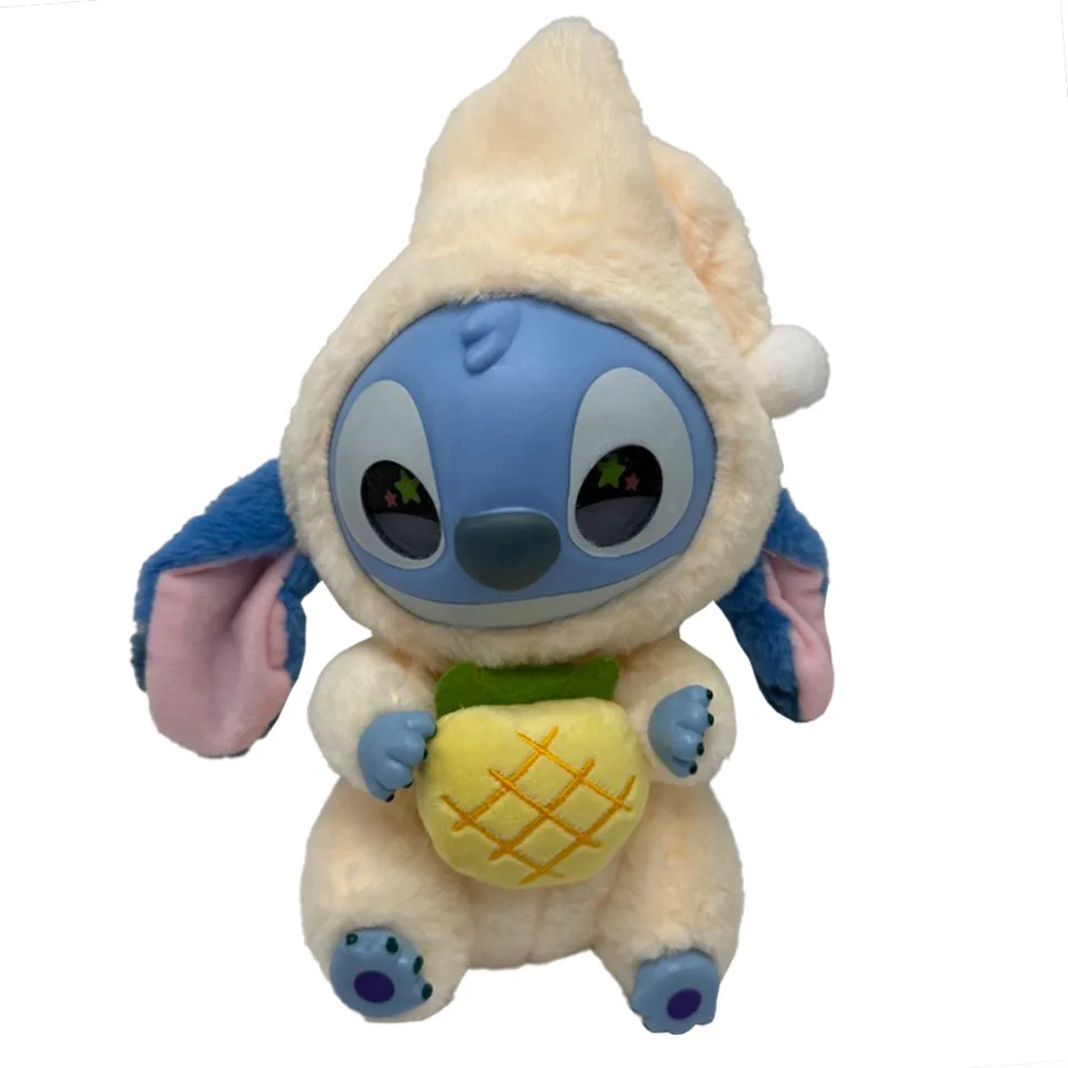 Дитяча м'яка іграшка брелок STITCH плюш 26 см бежевий