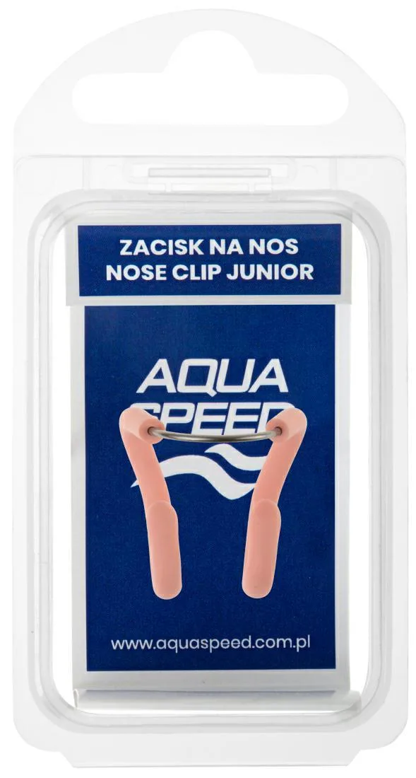 Затискач для носа Aqua Speed силіконовий OSFM тілесний