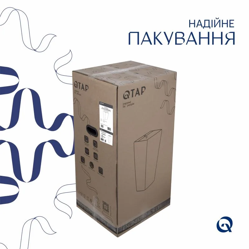 Підлогова раковина Qtap Tern 440x380 мм кераміка біла