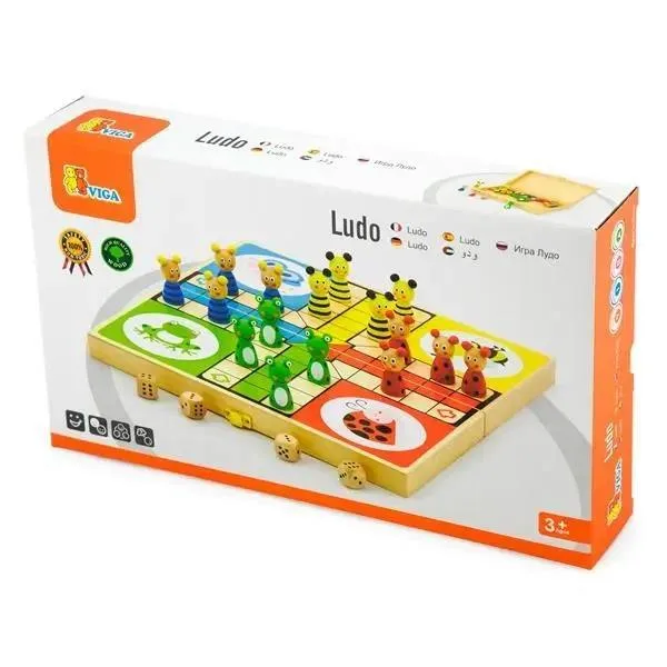 Настільна гра Viga Toys дерев'яна 32х5х19 см різнокольорова
