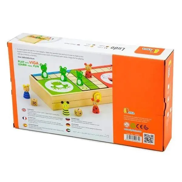 Настільна гра Viga Toys дерев'яна 32х5х19 см різнокольорова