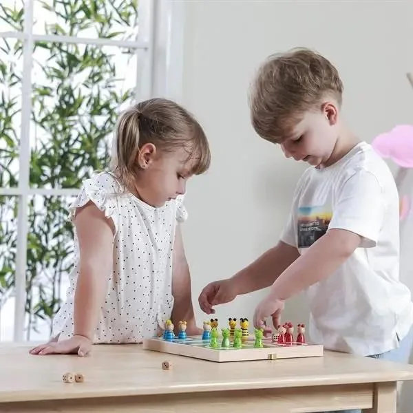 Настільна гра Viga Toys дерев'яна 32х5х19 см різнокольорова