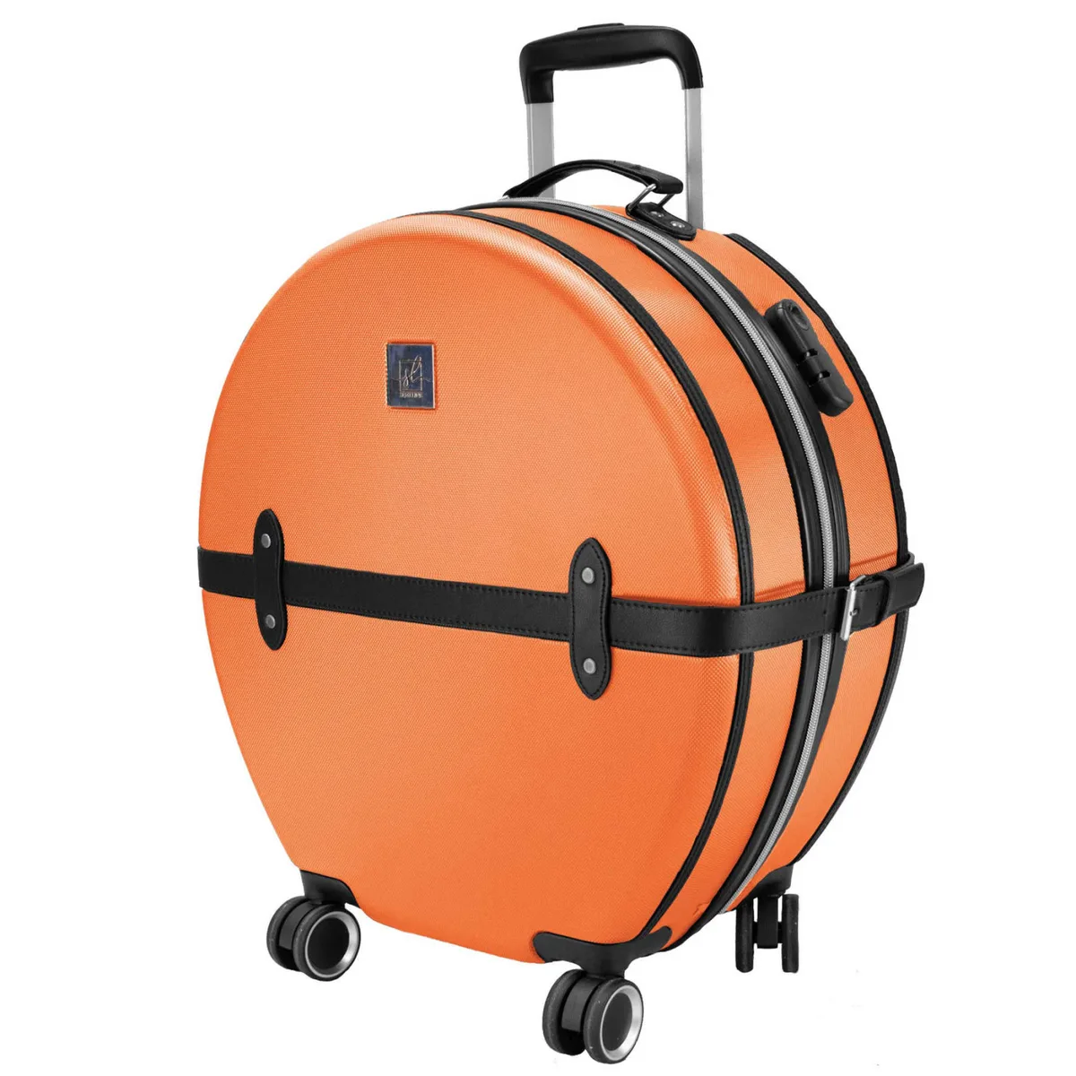 Валіза ABS 24" Помаранчева Чорна