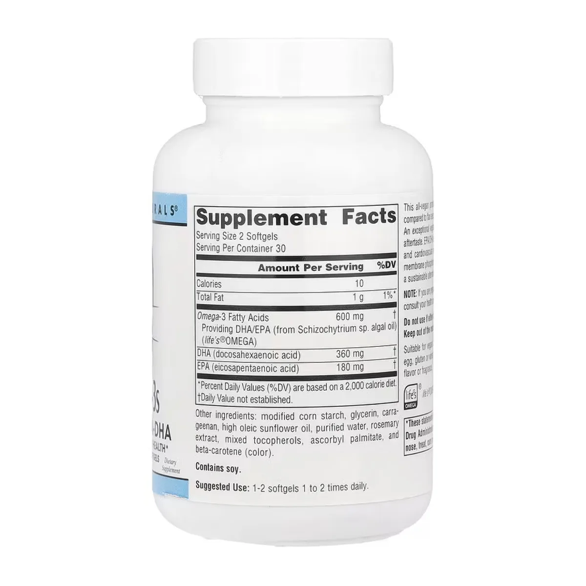 Веганські Омега-3 EPA DHA Life's Omega 300 мг 60 капсул