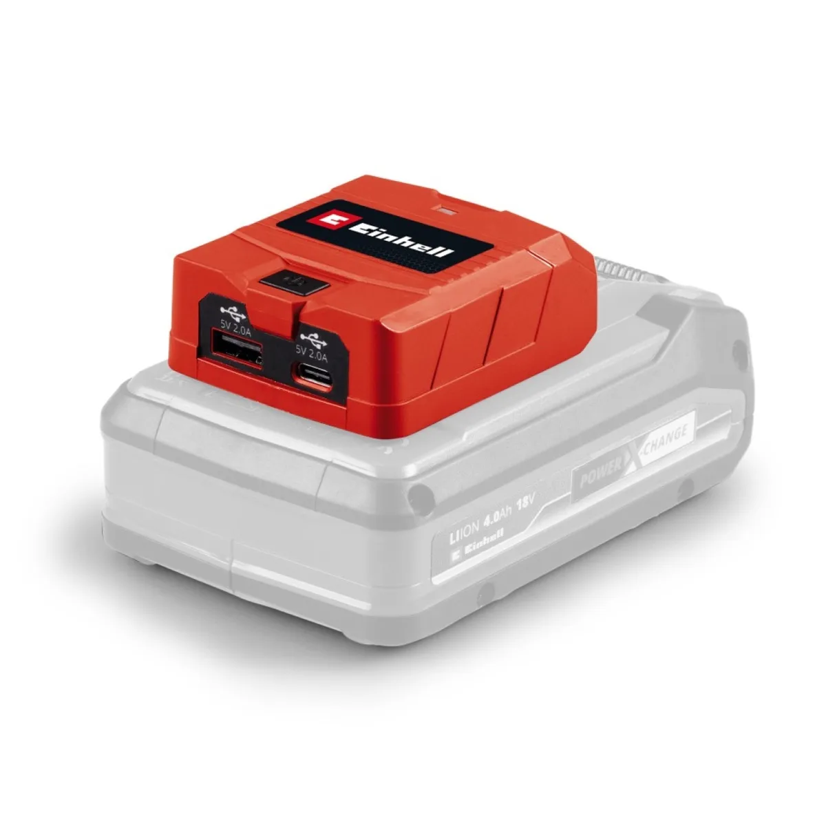 Зарядний пристрій USB акумуляторний Einhell TC-CP 18 Li USB A/C для смартфонів та планшетів адаптер живлення 2 А