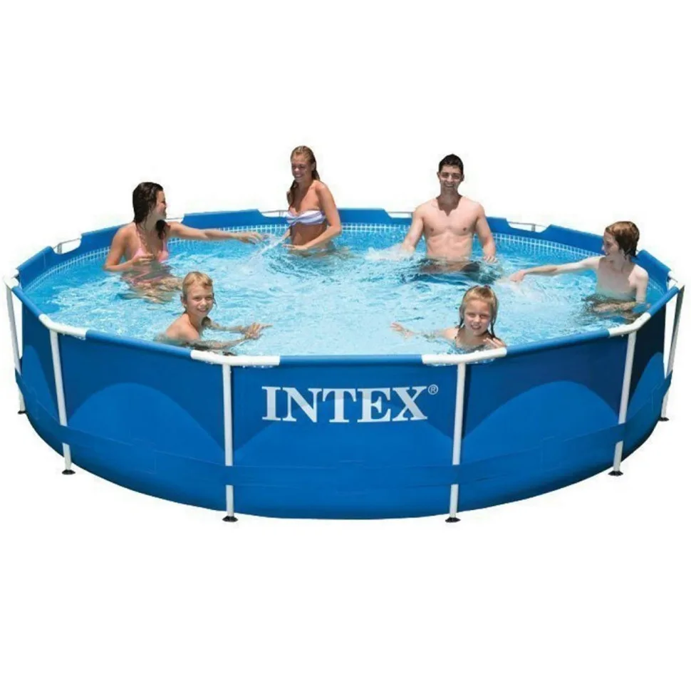 Басейн каркасний Intex ПВХ 366 см Синій