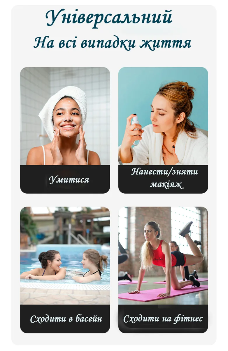Органайзер-косметичка LoveYouHome ПВХ 21х10х12 см Прозорий